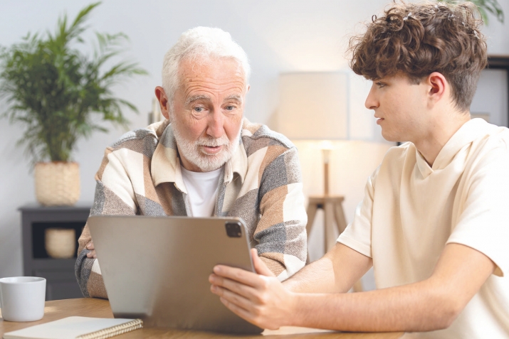 GRANDPA UTHMAN AND HIS GRANDSON