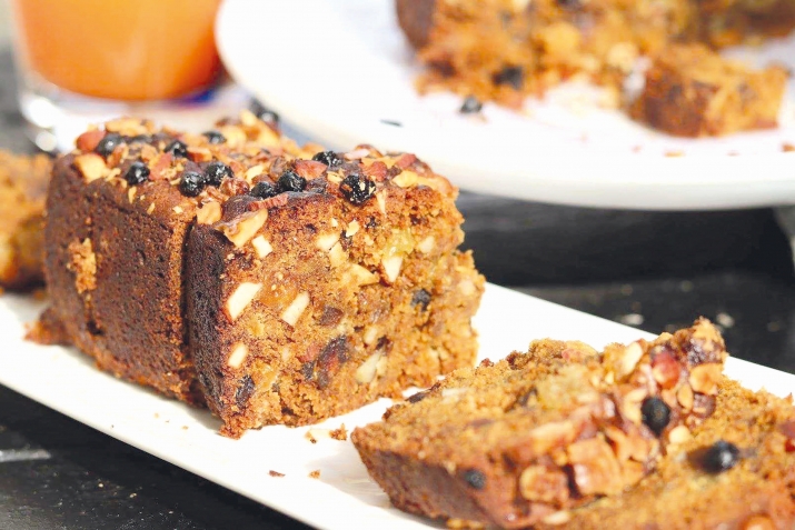 Кишмиш ва какао булангъы пирог