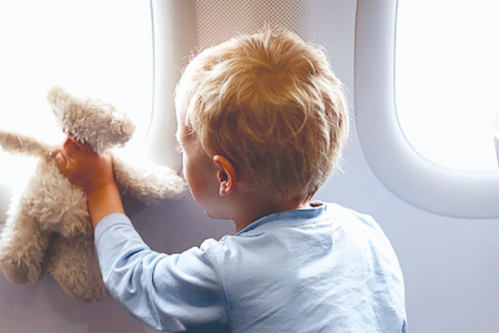 Entertainments for children during a flight