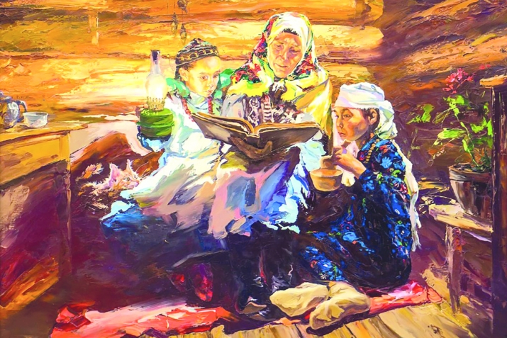 Дәү әнидә кунакта