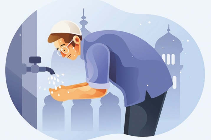 How do Islamic rituals stimulate the brain and protect against negativity?